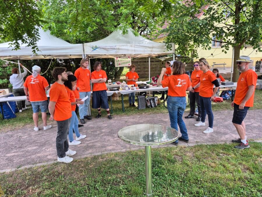 Une équipe concentrée avant le top départ !